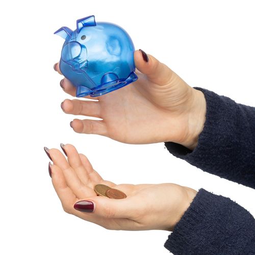 Recycled PS plastic piggy bank Vivi Recycled PS plastic piggy bank Vivi