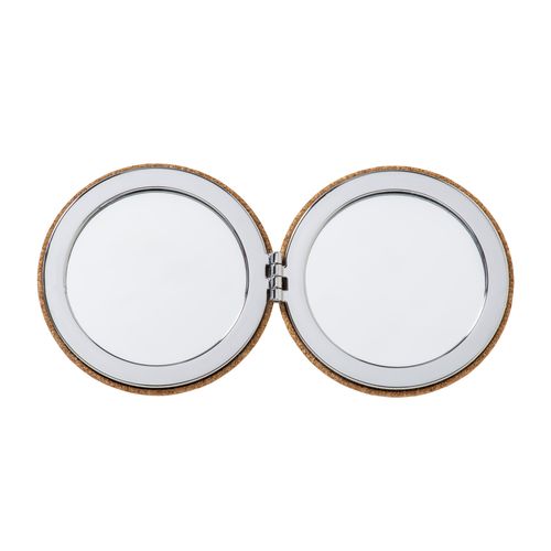 Cork mirror with double magnification
