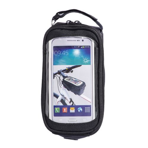 600D polyester bicycle bag with mobile holder