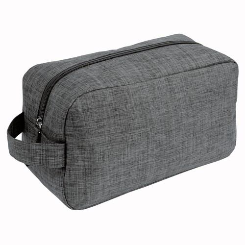 300D polyester melange fabric cosmetic bag with handle 300D polyester melange fabric cosmetic bag with handle