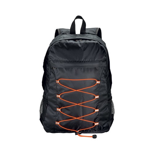 210D RIPSTOP polyester retractable backpack with 4 pockets whome two mesh side pockets