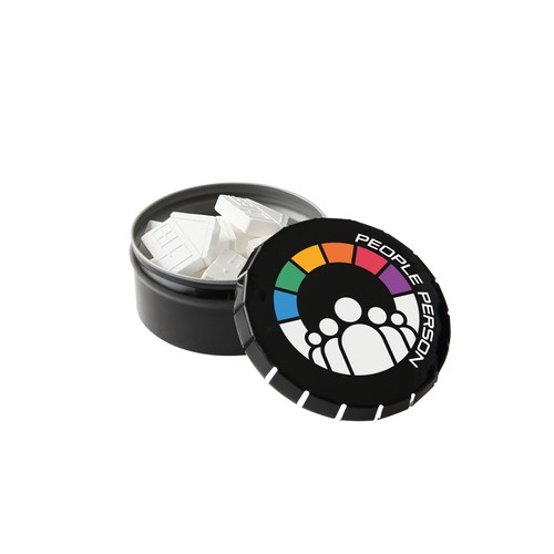 Mini clic-clac tin with shape peppermint Mini clic-clac tin with shape peppermint