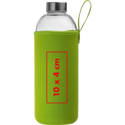 1000 ml glass bottle with neoprene sleeve