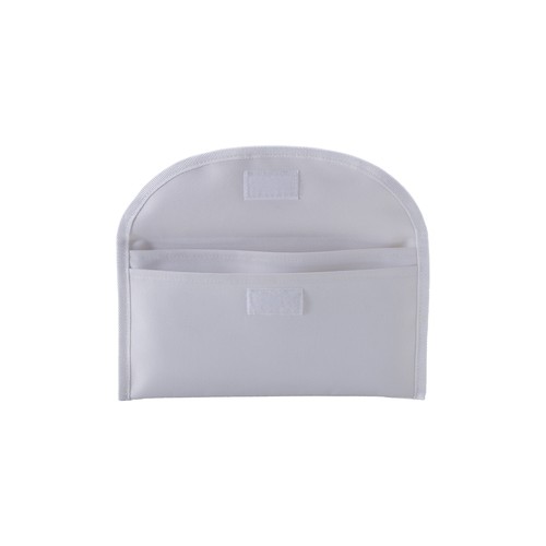 600D polyester document pouch with two pockets and velcro closure
