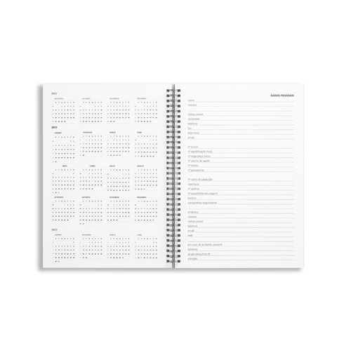 CUSTOMIZABLE ECO SPIRAL A5 WEEKLY AGENDA