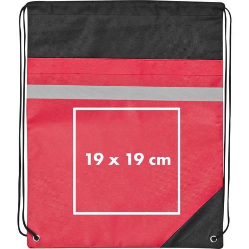 Borsa da palestra tnt con inclusa banda riflettente KONRAD Borsa da palestra tnt con inclusa banda riflettente KONRAD