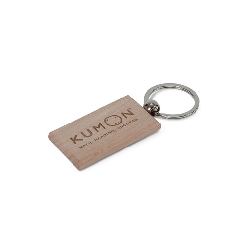 Key ring wood rectangular Key ring wood rectangular