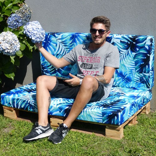 DOSSIER POUR CANAPÉ PALETTE AVEC MOUSSE 10CM PERSONNALISABLE