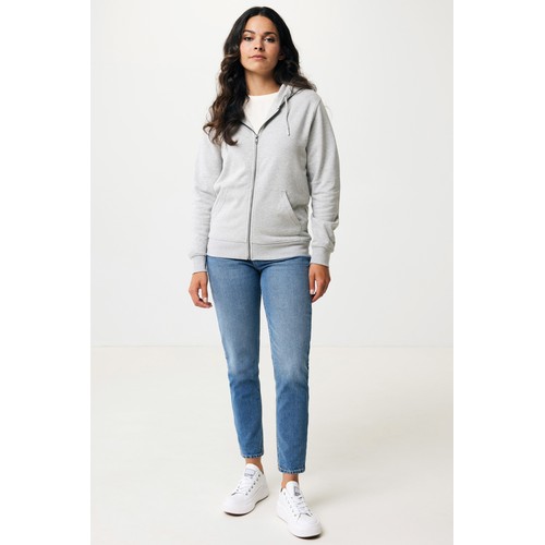 Sweat à capuche avec zip en coton recyclé IQONIQ Abisko