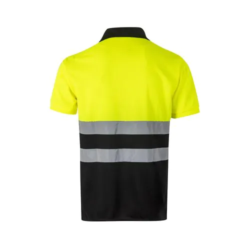 VL CUPID LARGE. Polo bicolore (160g/m²) à manches courtes, en polyester (100%)