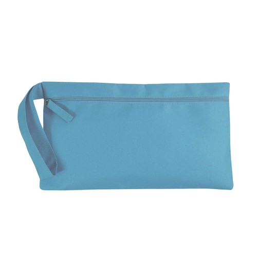 Polyester briefcase with zip closure and handle