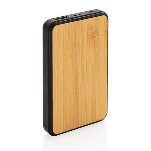Batterie de secours 5000mAh en plastique recyclé et RCS Batterie de secours 5000mAh en plastique recyclé et RCS