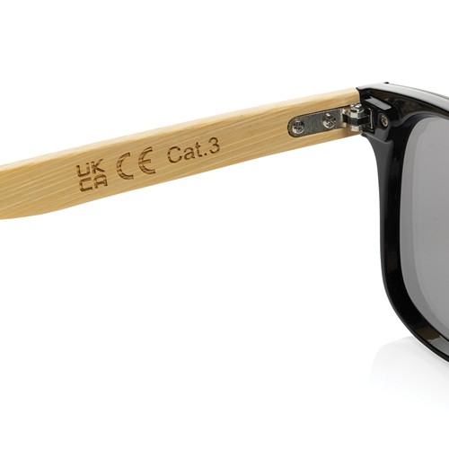 Prism RCS recycled plastic sunglasses with bamboo frame Prism RCS recycled plastic sunglasses with bamboo frame