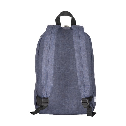 Laptop backpack in recycled PET with a melange effect Laptop backpack in recycled PET with a melange effect