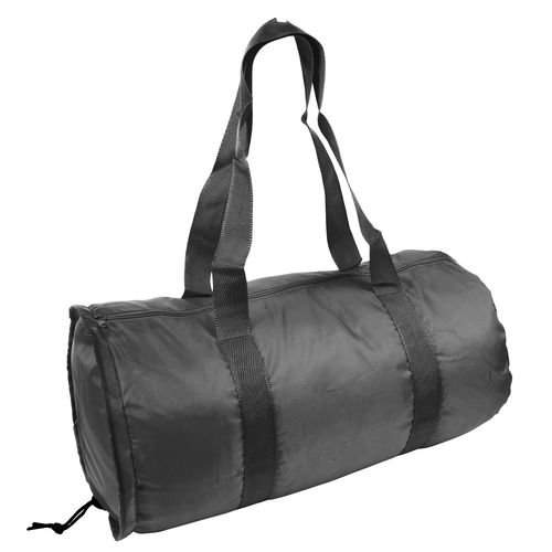 210D polyester cylindrical foldable sports bag 210D polyester cylindrical foldable sports bag