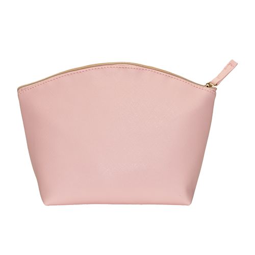Multipurpose PU fine grain saffiano beauty case. Zipper closure and inner lining