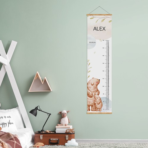 Custom Kids' Measuring Bars - Sustainable Wood, Made to Order Custom Kids' Measuring Bars - Sustainable Wood, Made to Order