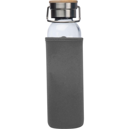 Glass bottle with neoprene sleeve, 600ml Glass bottle with neoprene sleeve, 600ml