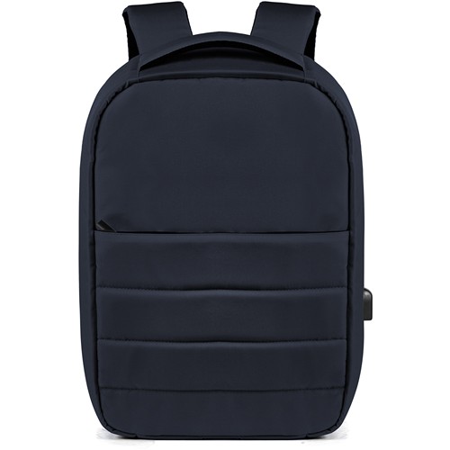 300D RPET ANTI-THEFT RPET RUCKSACK WITH USB CHARGE PORT