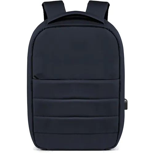 300D RPET ANTI-THEFT RPET RUCKSACK WITH USB CHARGE PORT