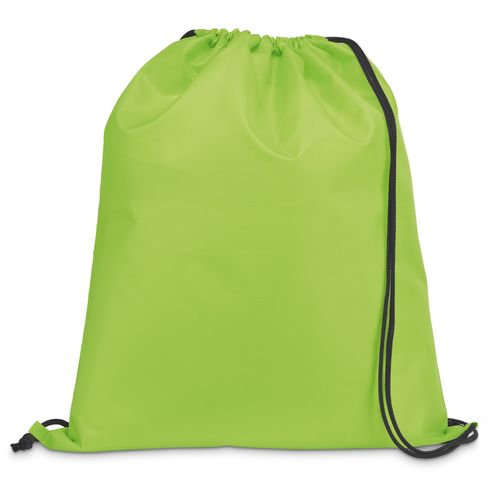 CARNABY. Sac à dos 210D avec cordons de serrage noirs