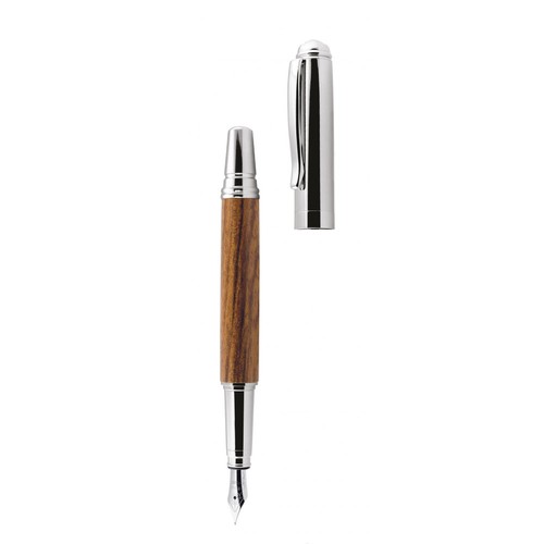 STILOGRAPHE EN BOIS ET CHROMÉ