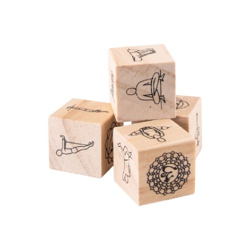 Wooden yoga dice set Acmea