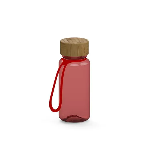 Gourde "Natural" transparente incl. attache, 0,4 l