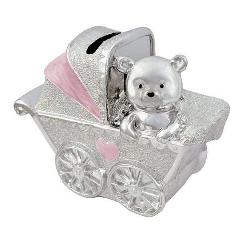MONEYBOX PRAM PINK H80 MM