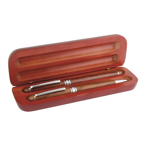 ROLLERBALL+BALL PEN WOOD WITH BOX ROLLERBALL+BALL PEN WOOD WITH BOX