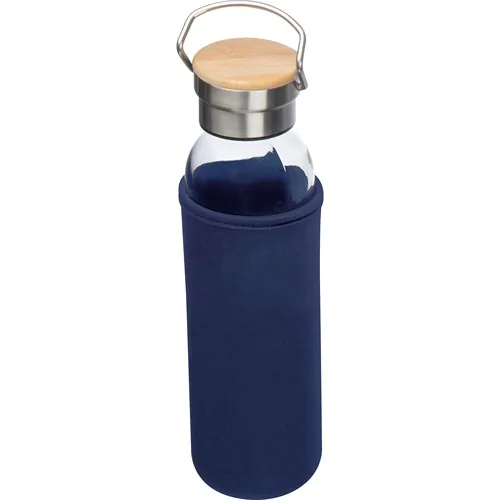 Drinkfles van glas met ommanteling Drinkfles van glas met ommanteling