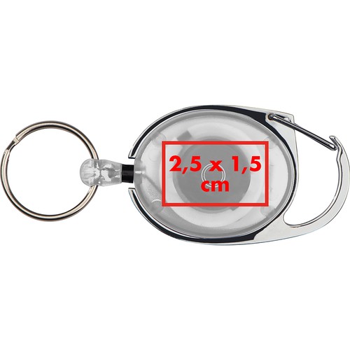 Keyring with carabiner and clip Employee