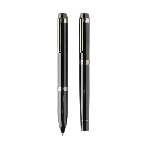 Coffret de stylos en acier recyclé Swiss Peak OSLO