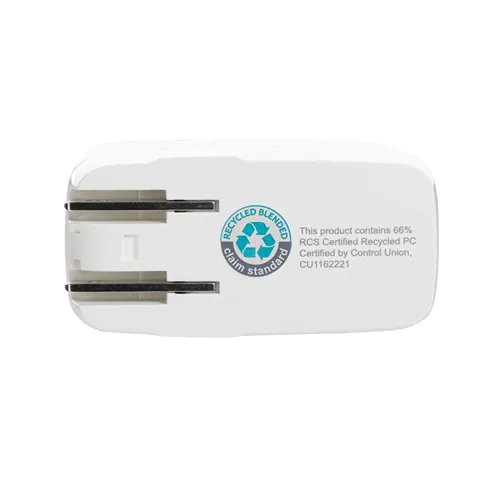 Caricatore da viaggio type C TravelCharge Pro in rABS RCS Caricatore da viaggio type C TravelCharge Pro in rABS RCS