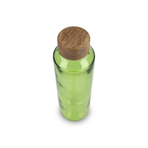 InSideOut Recycled Glass Waterbottle ReuuZ with wooden cap 650ml