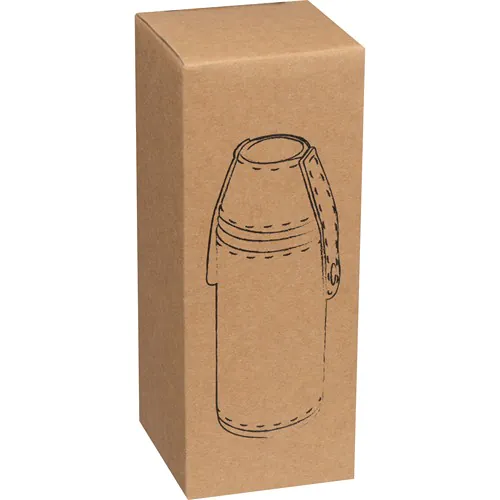 Stainless steel hip flask with 2 pins