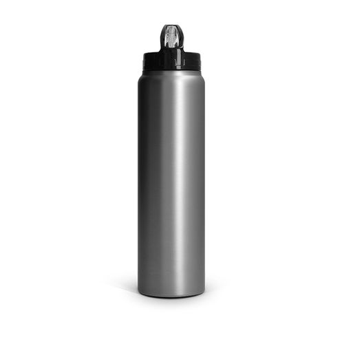 BOUTEILLE GOURDE INOX 1 L AVEC PAILLE