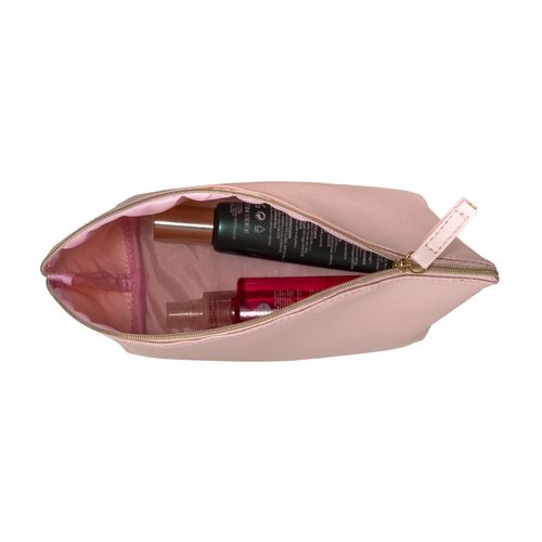 Multipurpose PU fine grain saffiano beauty case. Zipper closure and inner lining Multipurpose PU fine grain saffiano beauty case. Zipper closure and inner lining