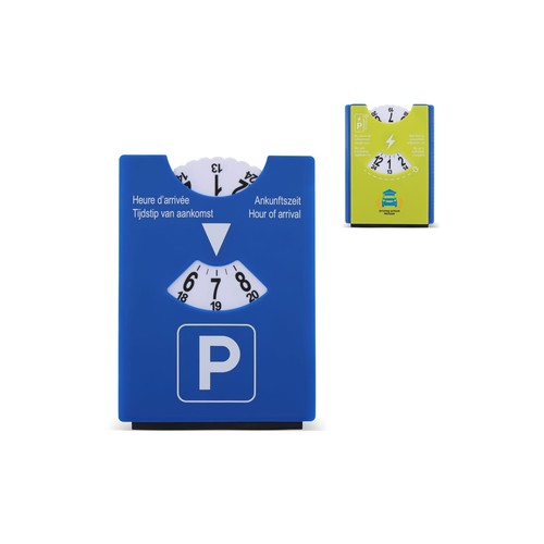 Disco di parcheggio raschiaghiaccio blu - verde