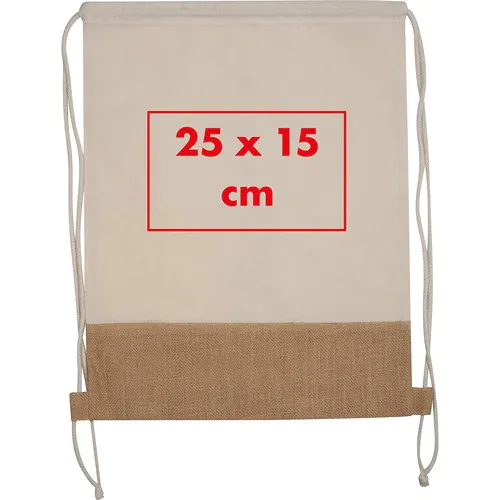 Gymbag with jute bottom Gymbag with jute bottom