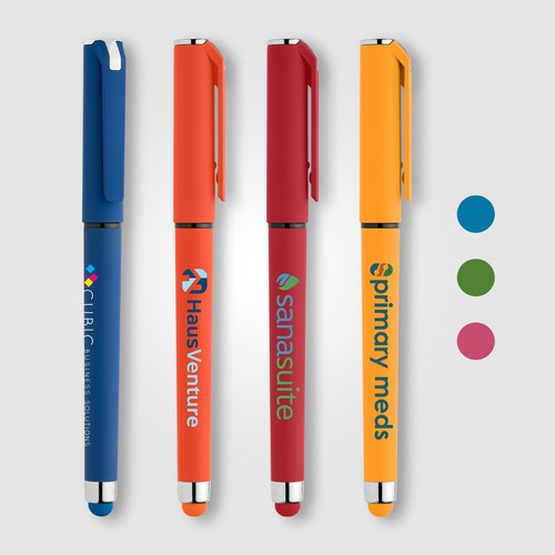 Islander Recycled Plastic Brights Gel Grip Pen Islander Recycled Plastic Brights Gel Grip Pen