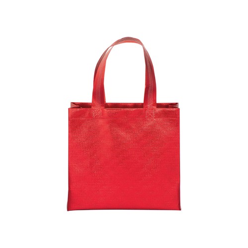 Bolsa con fuelle de tejido sin tejer laminado 100 g/m2 termosoldado, con asas cortas Bolsa con fuelle de tejido sin tejer laminado 100 g/m2 termosoldado, con asas cortas