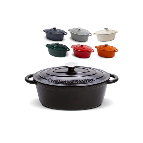 Orrefors Jernverk Enamelled Oval Iron Pan 3.5L Orrefors Jernverk Enamelled Oval Iron Pan 3.5L