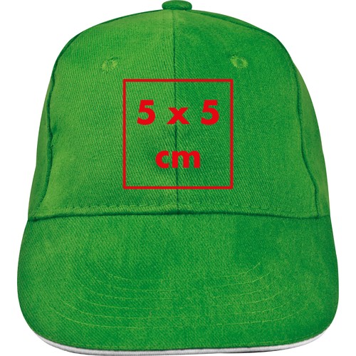 6-panel sandwich baseball cap
