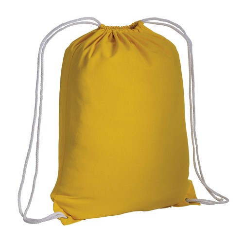 135 g/m2 cotton backpack with drawstring closure