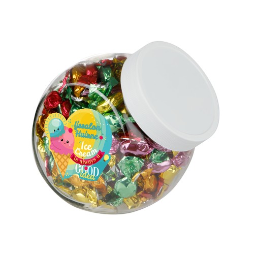 Medium glass jar 0,9 liter Medium glass jar 0,9 liter