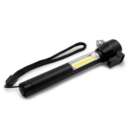 Emergency torch 1 LED COB, seat belt cutter, safety hammer | Flint