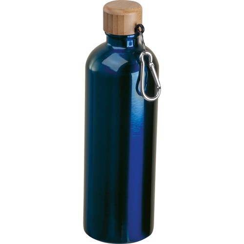 Gourde en acier inoxydable avec mousqueton, 750ml