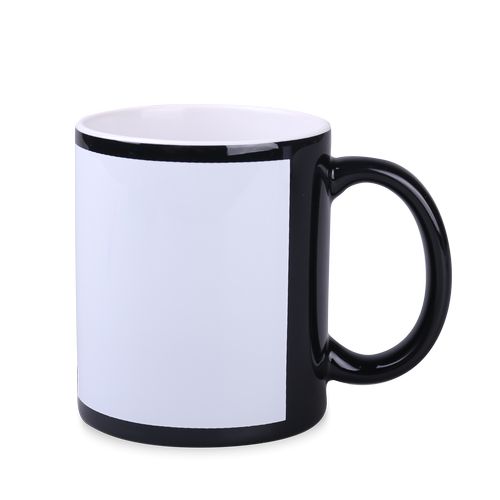 Mug de sublimation Tomek Nero Art Solid 300ml noir/blanc