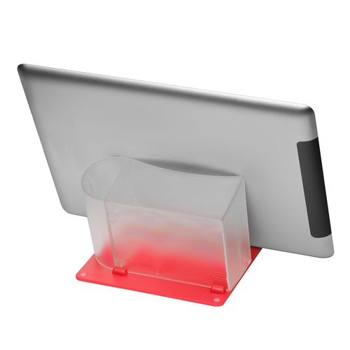 Soporte para móvil o tablet con porta notas